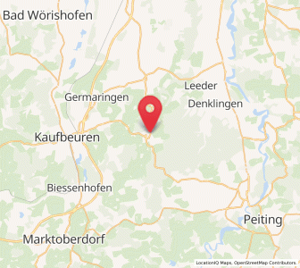 Map of Osterzell, Bavaria