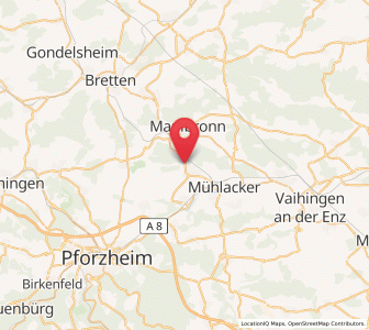 Map of Ötisheim, Baden-Wurttemberg