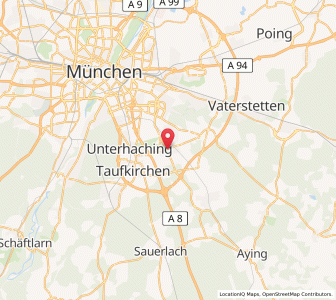 Map of Ottobrunn bei München, Bavaria