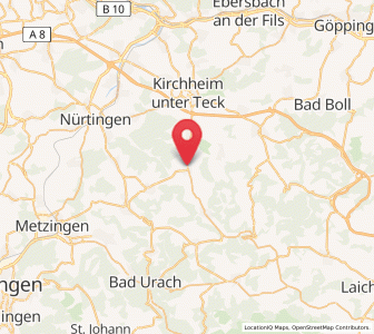 Map of Owen, Baden-Wurttemberg
