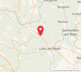 Map of Partenstein, Bavaria
