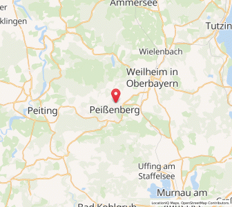 Map of Peißenberg, Bavaria