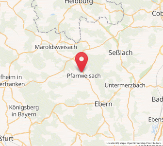 Map of Pfarrweisach, Bavaria