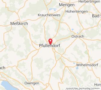 Map of Pfullendorf, Baden-Wurttemberg