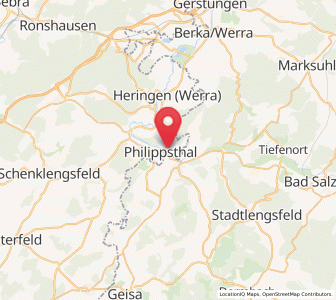 Map of Philippsthal, Hesse