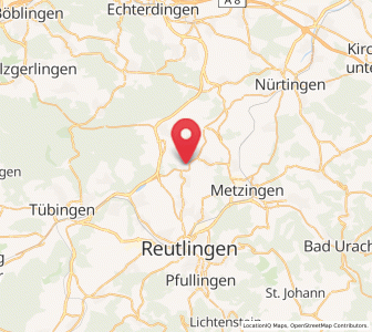 Map of Pliezhausen, Baden-Wurttemberg