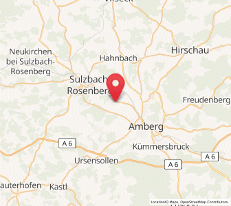 Map of Poppenricht, Bavaria