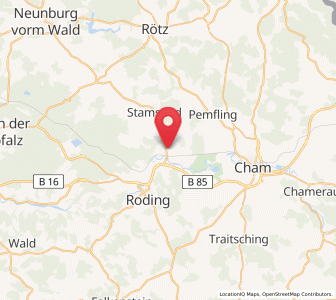 Map of Pösing, Bavaria