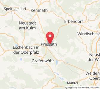 Map of Pressath, Bavaria