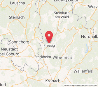 Map of Pressig, Bavaria