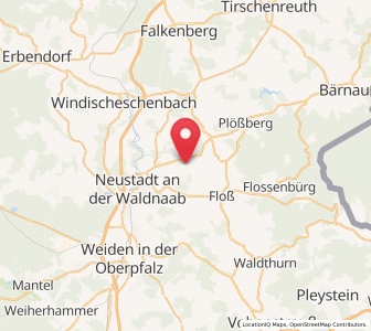 Map of Püchersreuth, Bavaria
