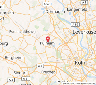 Map of Pulheim, North Rhine-Westphalia