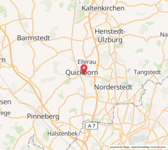 Map of Quickborn, Schleswig-Holstein