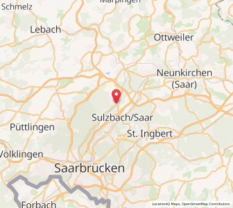 Map of Quierschied, Saarland