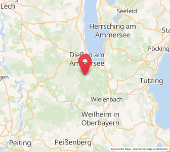 Map of Raisting, Bavaria