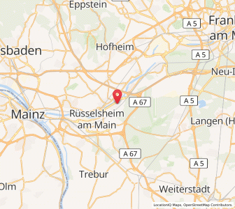 Map of Raunheim, Hesse