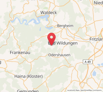 Map of Reinhardshausen, Hesse