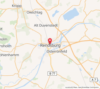 Map of Rendsburg, Schleswig-Holstein