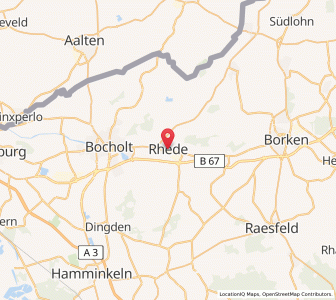 Map of Rhede, North Rhine-Westphalia
