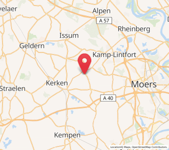 Map of Rheurdt, North Rhine-Westphalia