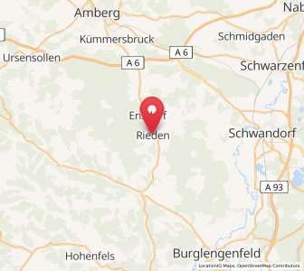 Map of Rieden, Bavaria