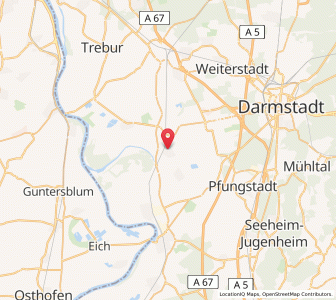 Map of Riedstadt, Hesse