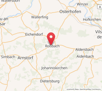 Map of Roßbach, Bavaria