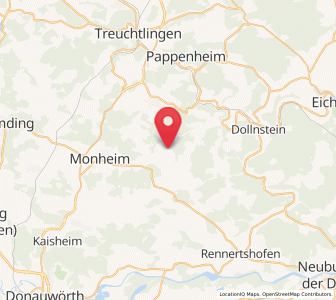 Map of Rögling, Bavaria