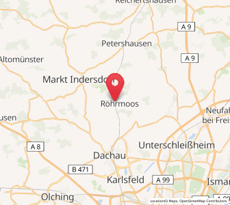 Map of Röhrmoos, Bavaria