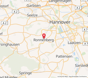Map of Ronnenberg, Lower Saxony