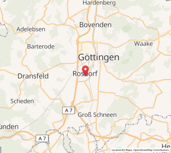 Map of Rosdorf, Lower Saxony