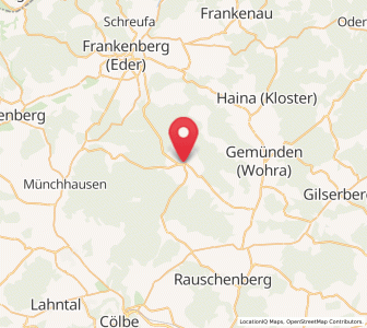 Map of Rosenthal, Hesse