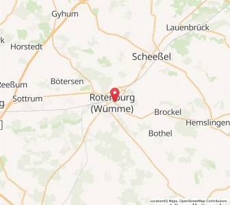 Map of Rotenburg, Lower Saxony