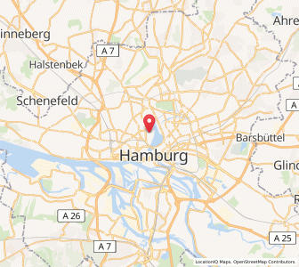 Map of Rotherbaum, Hamburg