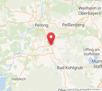Map of Rottenbuch, Bavaria