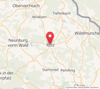 Map of Rötz, Bavaria