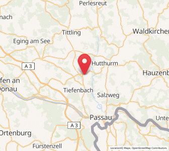 Map of Ruderting, Bavaria
