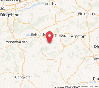 Map of Ruhstorf, Bavaria