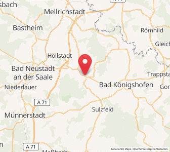Map of Saal an der Saale, Bavaria