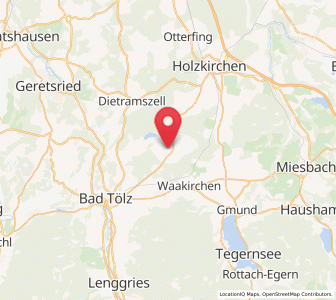 Map of Sachsenkam, Bavaria