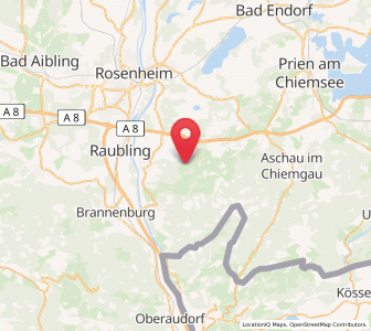 Map of Samerberg, Bavaria