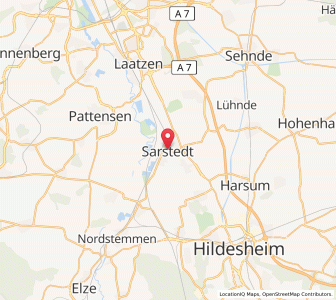 Map of Sarstedt, Lower Saxony