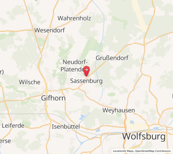 Map of Sassenburg, Lower Saxony