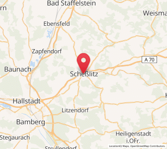 Map of Scheßlitz, Bavaria
