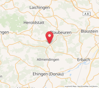Map of Schelklingen, Baden-Wurttemberg