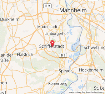 Map of Schifferstadt, Rheinland-Pfalz