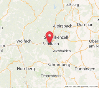 Map of Schiltach, Baden-Wurttemberg