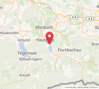 Map of Schliersee, Bavaria
