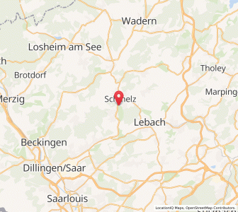 Map of Schmelz, Saarland