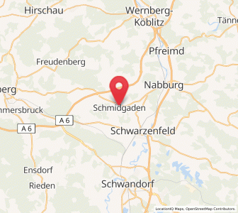 Map of Schmidgaden, Bavaria